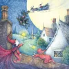 Moongazer Cards Little Elves in Suits of Red Greeting Card