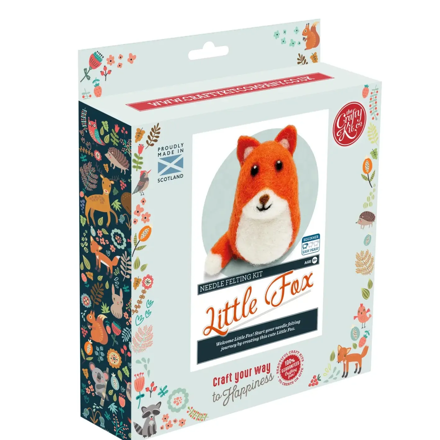 The Crafty Kit Co. Little Fox Needle Felting Kit