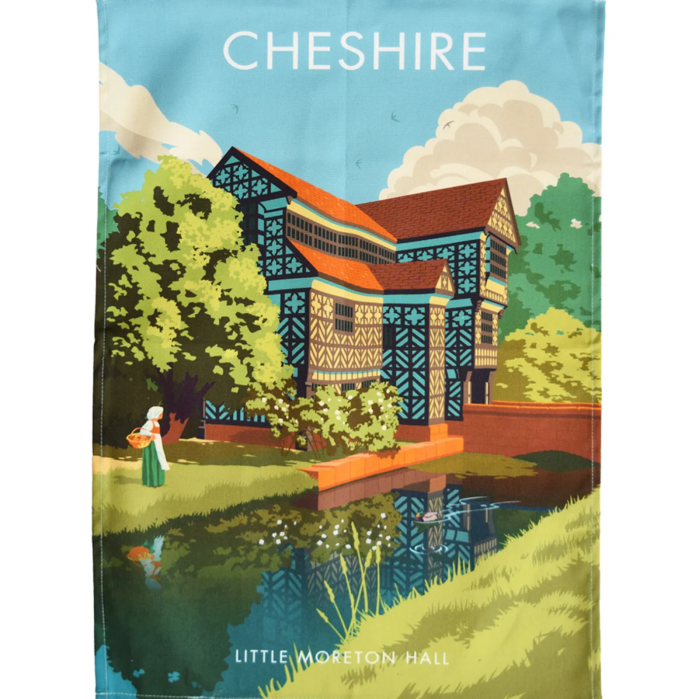 Town Towels Little Moreton Hall - Cheshire Tea Towel