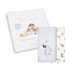 Wrendale Designs 'Little Paws' Muslin Gift Set