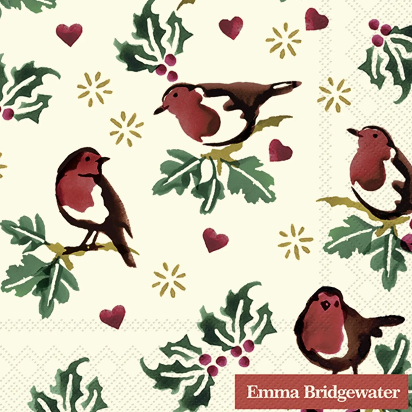Emma Bridgewater Little Robin Cocktail Napkins
