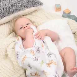 Wrendale Designs 'Little Savannah' African Animals Baby Blanket