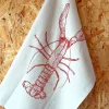 Lottie Day Lobster Tea Towel