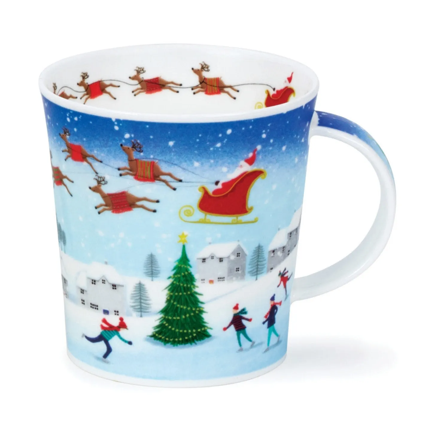 Dunoon Lomond Christmas Skaters Mug