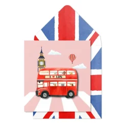 Tache Cards London Bus & Big Ben Card