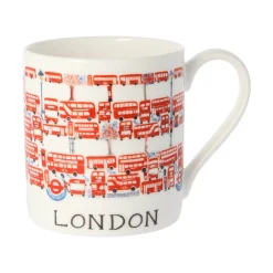 Mclaggan Smith London Bus Bone China Mug