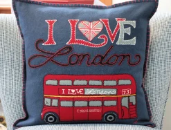 Jan Constantine London Bus Pillow