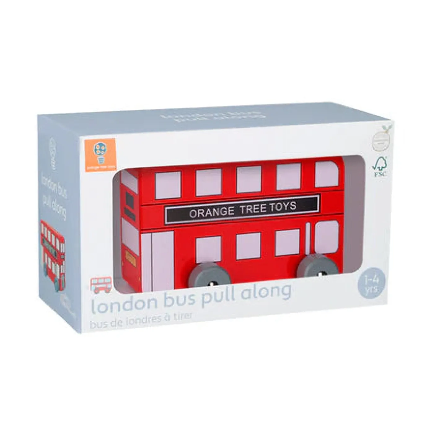 Orange Tree Toys London Bus Pull Along Toy