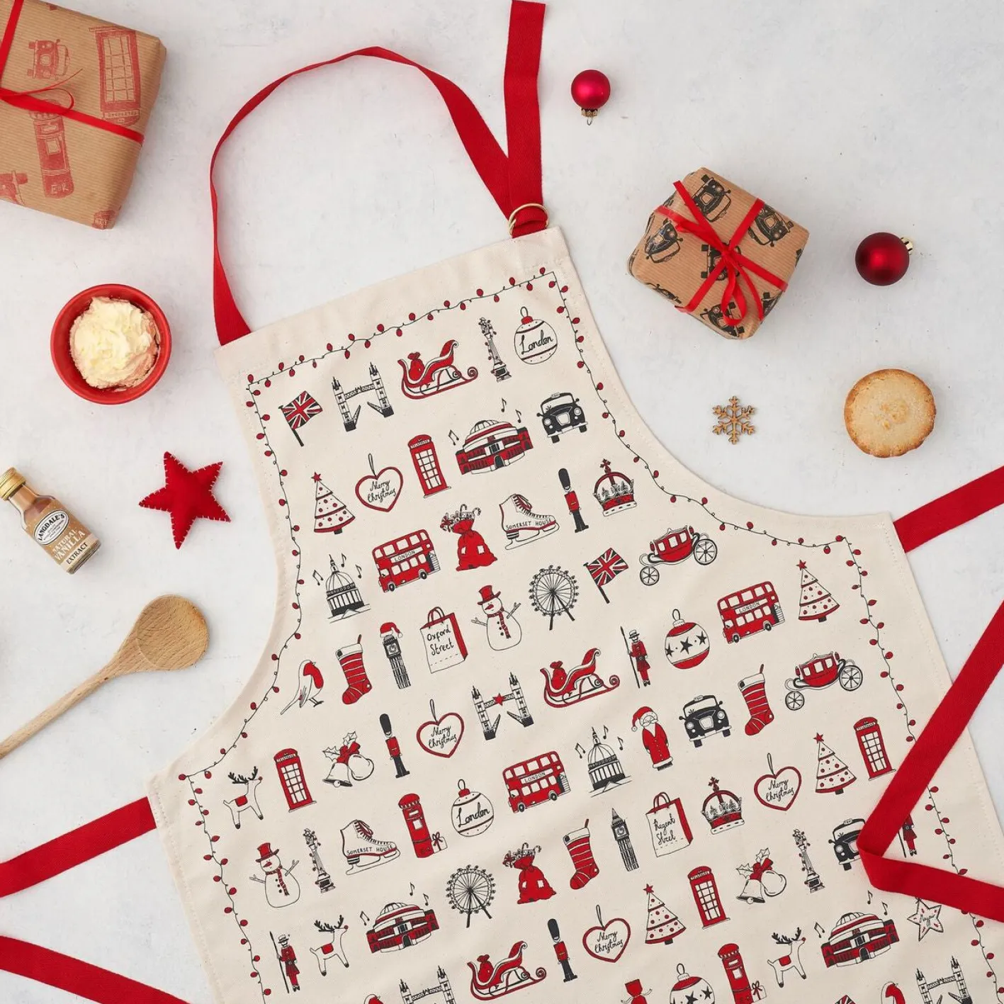 Victoria Eggs London Christmas Apron