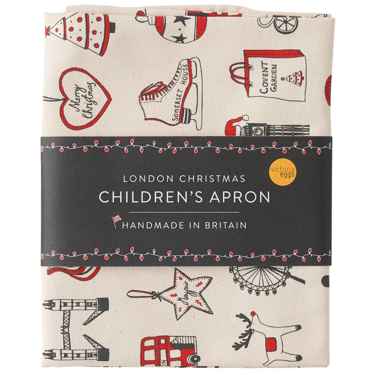Victoria Eggs London Christmas Children's Apron