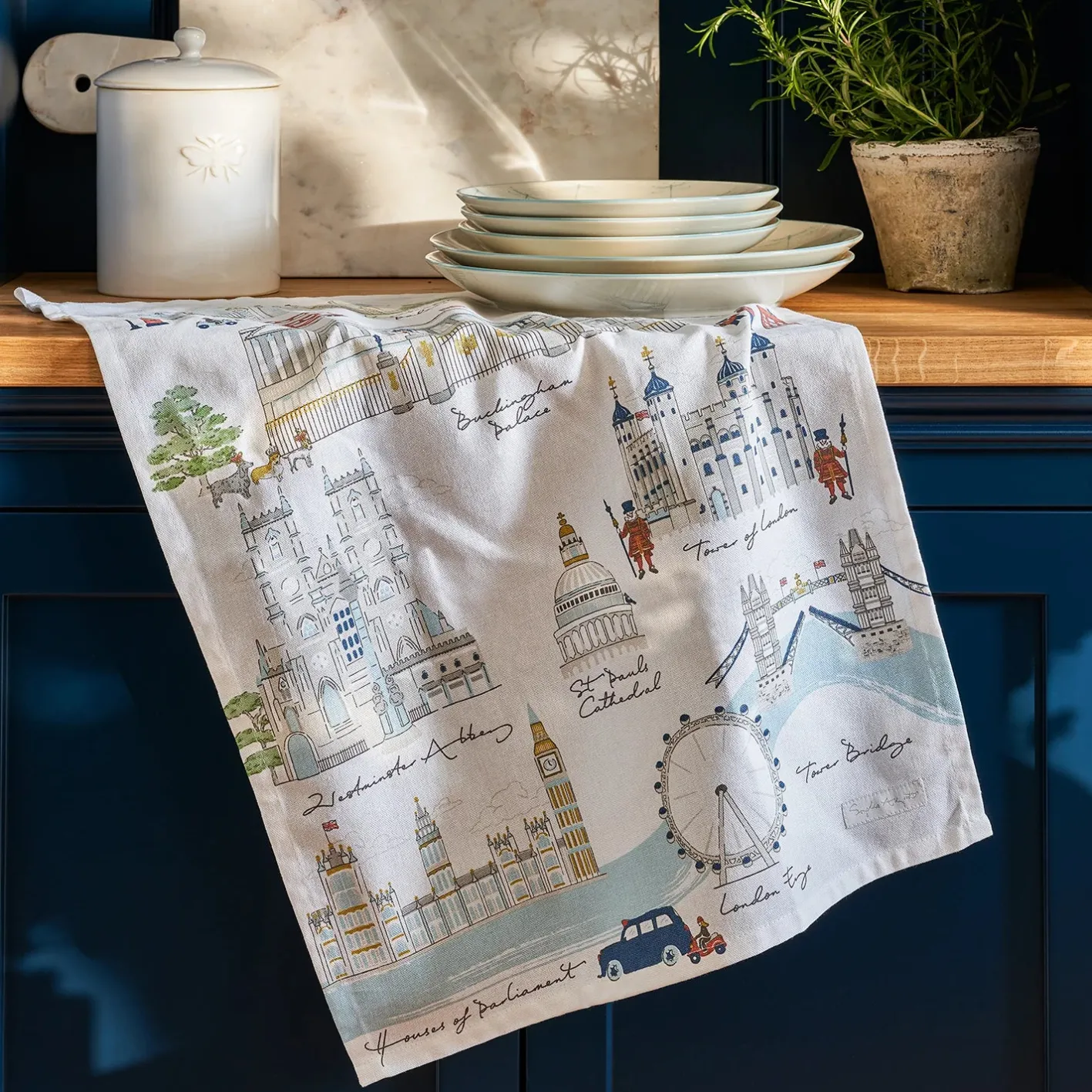 Sophie Allport London Scene Tea Towel