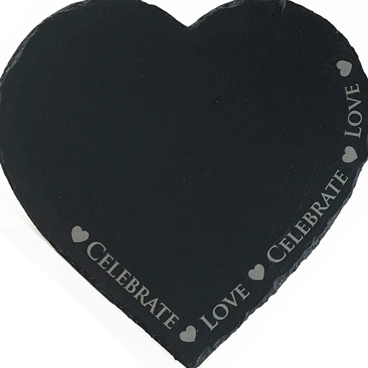 Selbrae Love & Celebrate Heart Slate Cheese Board