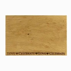 Selbrae Love & Celebrate Oak Serving Board - 12in
