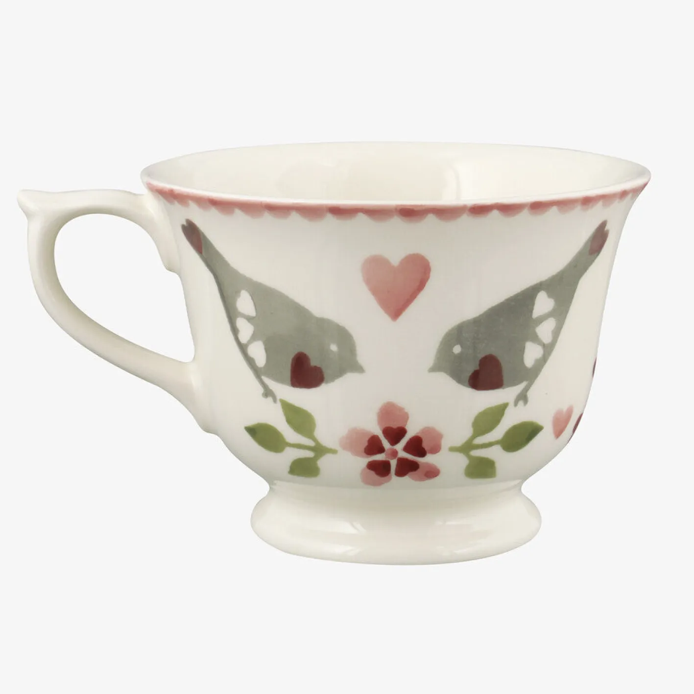 Emma Bridgewater Lovebirds Large Teacup & Saucer Boxed