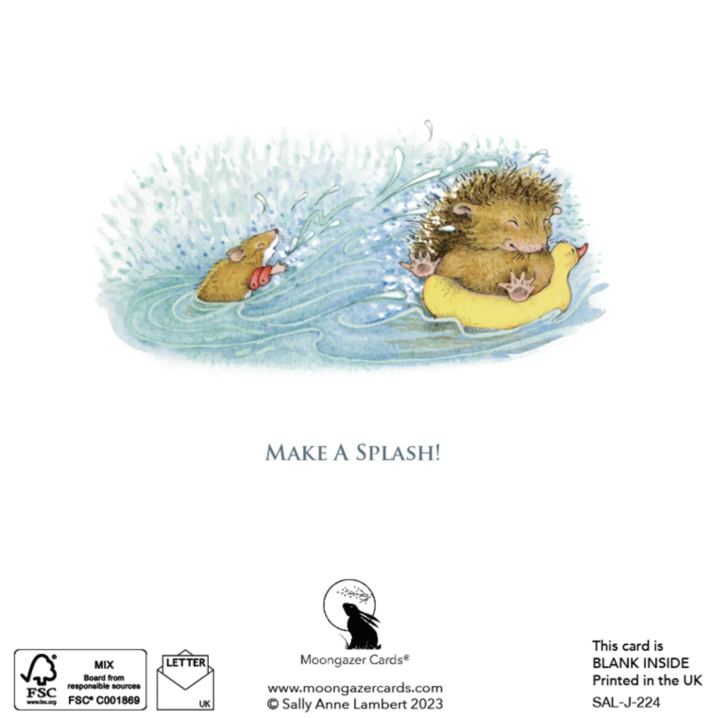 Moongazer Cards Make a Splash Greeting Card