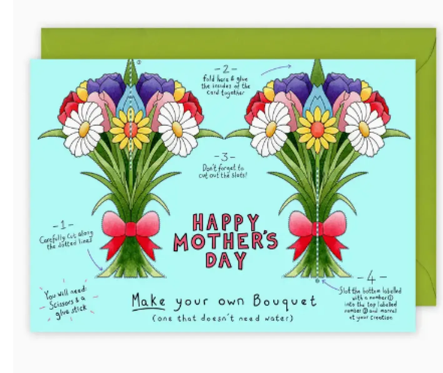 Yeti Make Your Own Bouquet Mother's Day Card