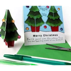 Yeti Make Your Own Christmas Tree Card