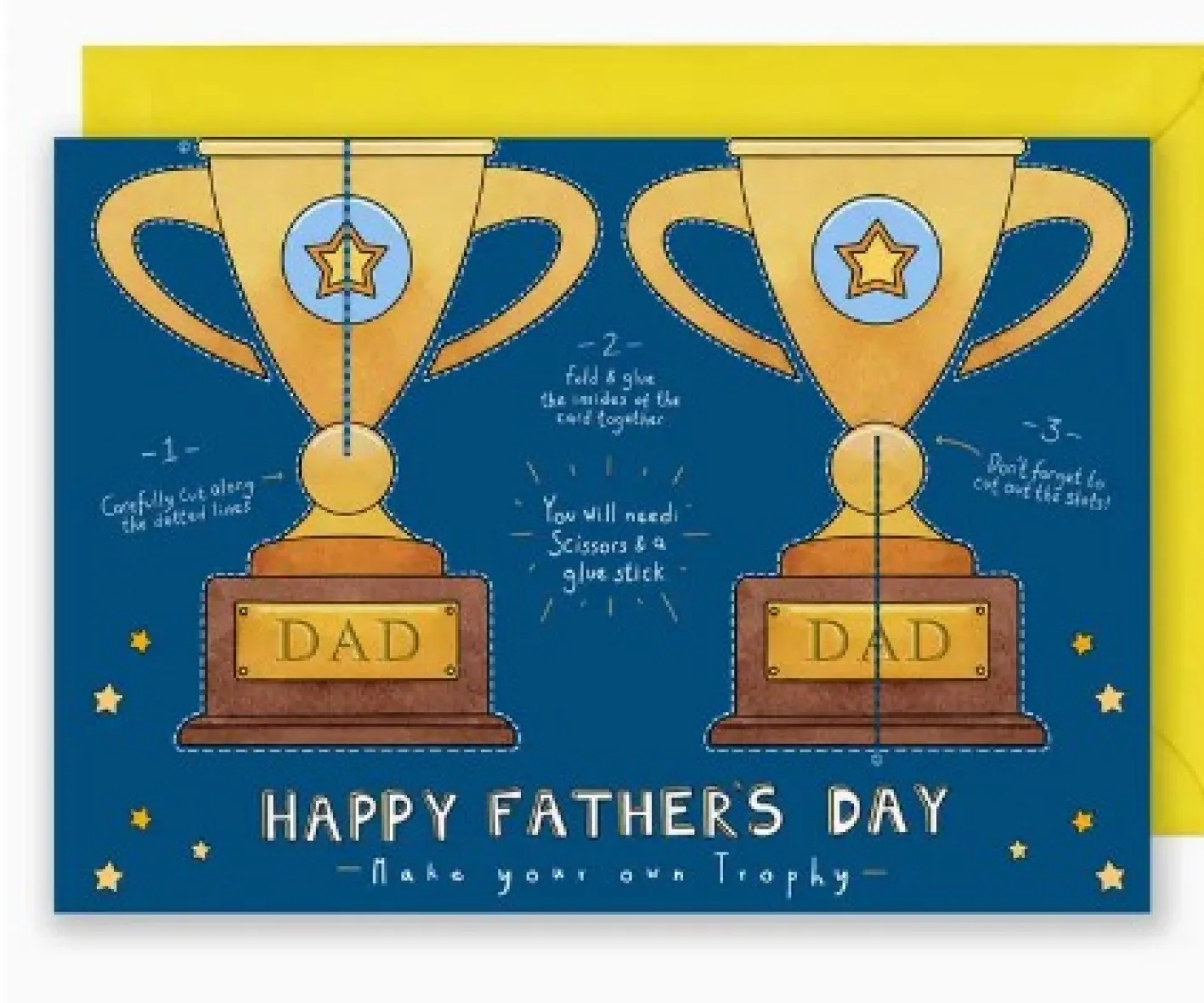 Yeti Make Your Own Trophy Father's Day Card