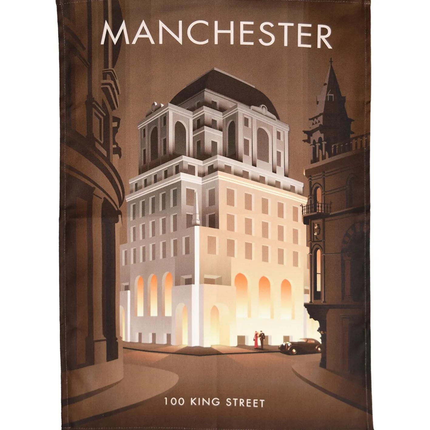 Town Towels Manchester - 100 King Street Tea Towel