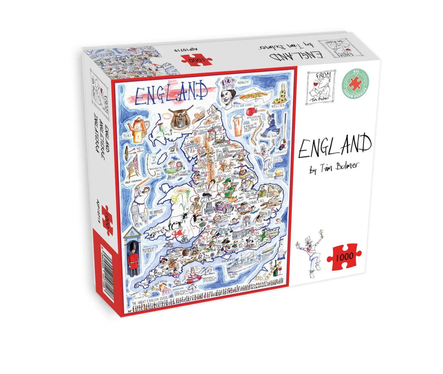 All Jigsaw Puzzles Map of England 1000 Piece Jigsaw Puzzle