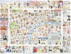 All Jigsaw Puzzles Map of London 1000 Piece Jigsaw Puzzle
