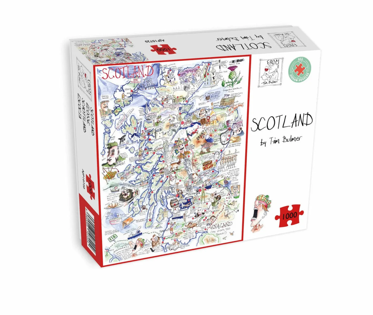 All Jigsaw Puzzles Map of Scotland 1000 Piece Jigsaw Puzzle