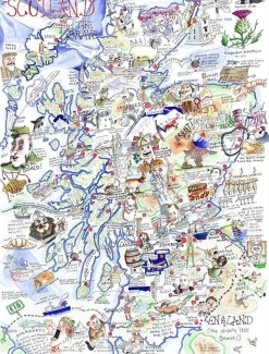 All Jigsaw Puzzles Map of Scotland 1000 Piece Jigsaw Puzzle