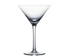 The Vintage List Martini Glass with Ovals Design by