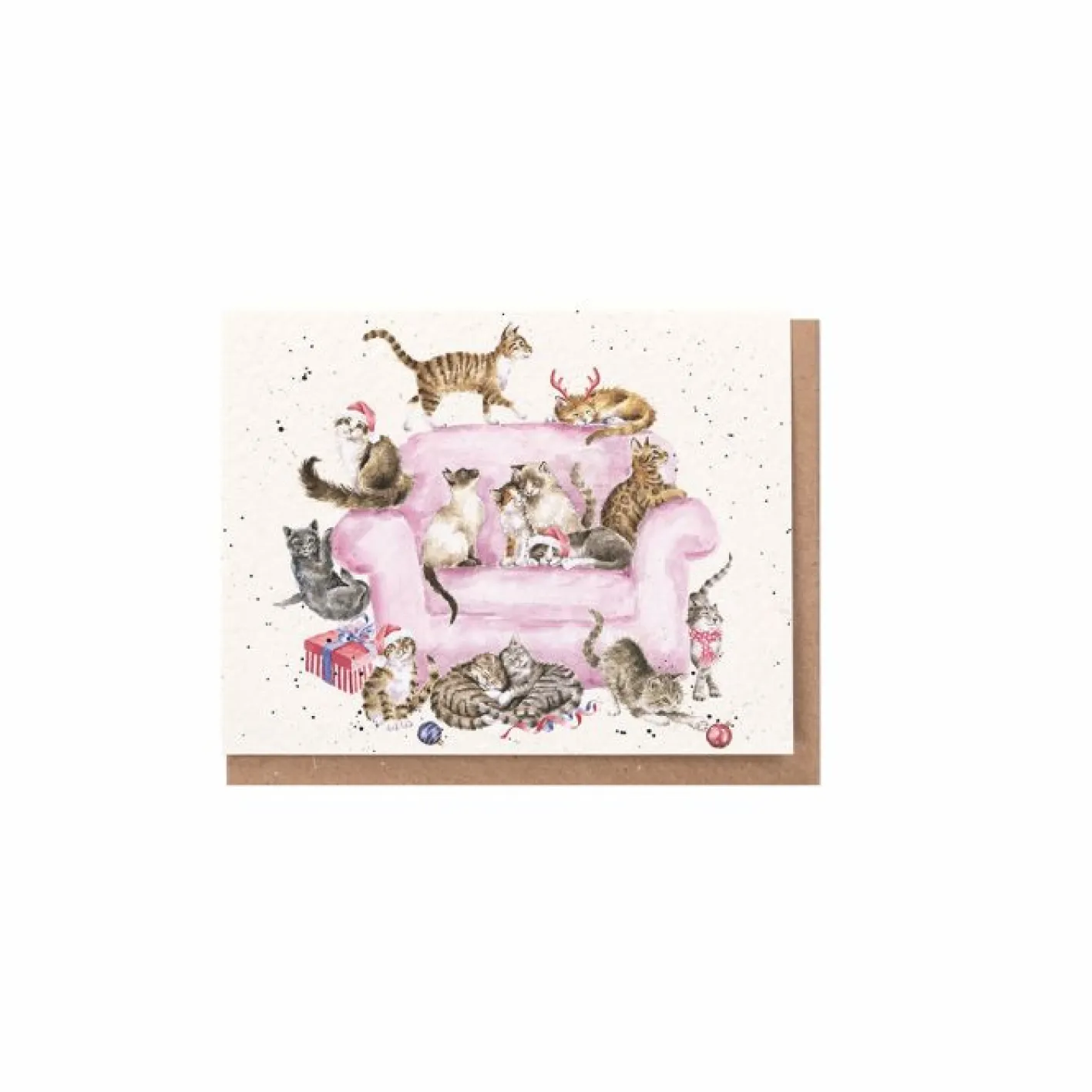Wrendale Designs 'Meowy Christmas' Cat Gift Enclosure Card