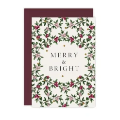 Catherine Lewis Merry & Bright - 'Merry Nouveau' Card