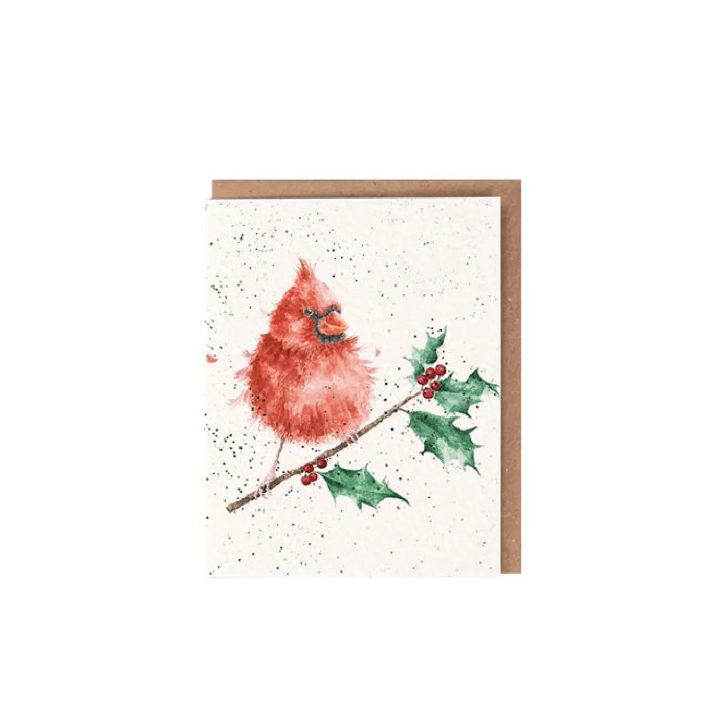 Wrendale Designs 'Merry and Bright' Cardinal Gift Enclosure Card