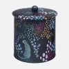 Sara Miller London Midnight Leopard Biscuit Barrel