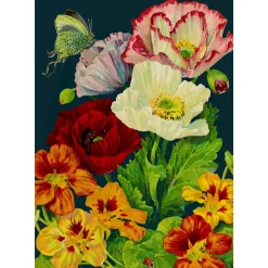 Madame Treacle Midnight Poppies Card