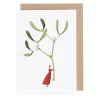 Laura Stoddart Mistletoe Greetings Card
