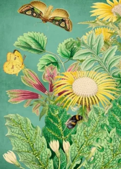 Madame Treacle Moka's Garden Glitter Greetings Card