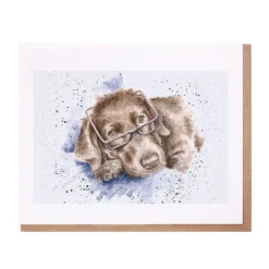 Wrendale Designs 'Molly' Chocolate Labrador Greetings Card
