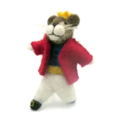 Amica Felt Mouse Lord a Leaping Felt Decoration