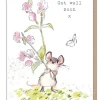 Paper Shed Design Mouse "Get Well Soon" Greetings Card