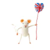 Sew Heart Felt Mouse with Union Jack Balloon