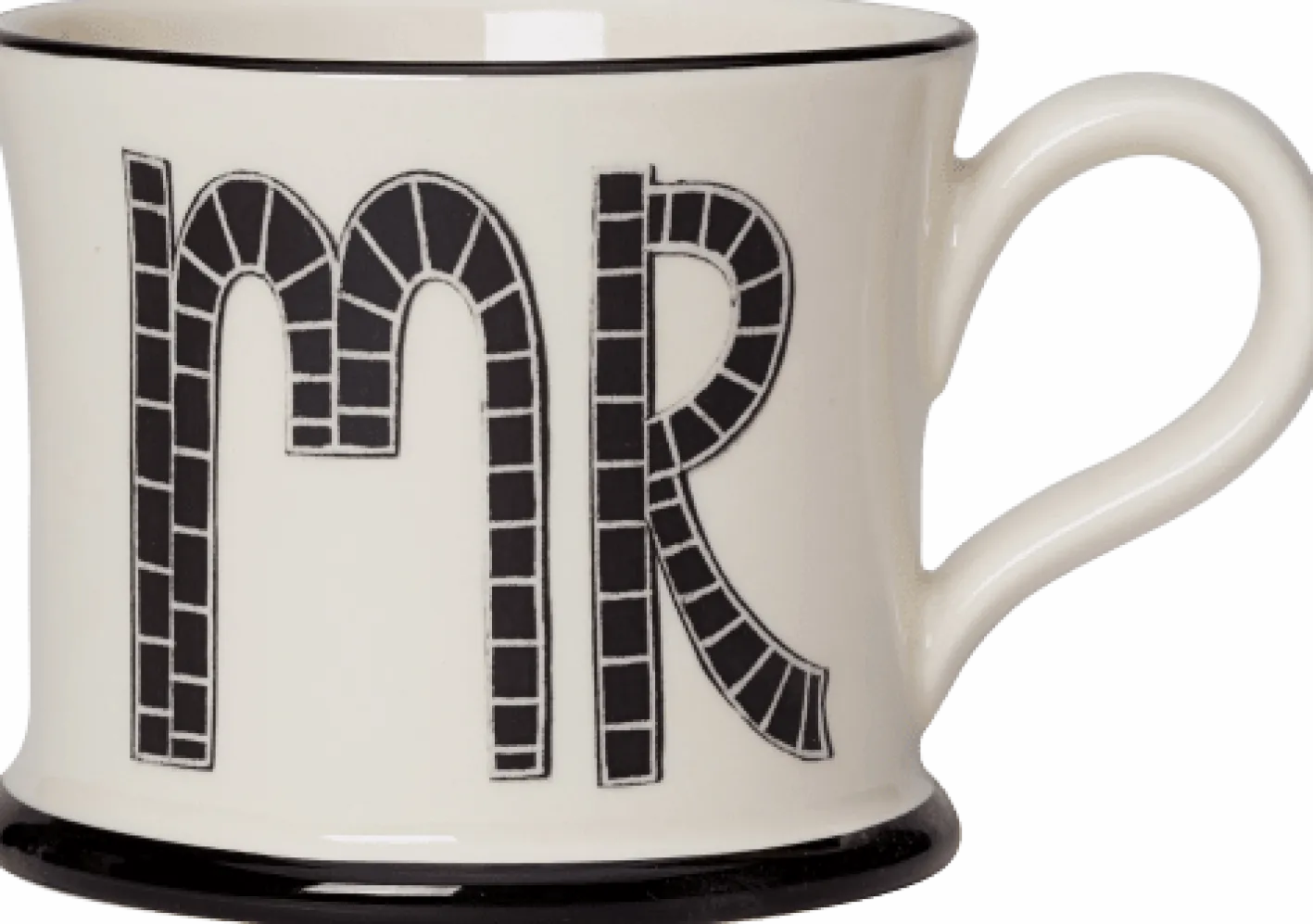 Moorland Pottery Mr & Mrs Twin Set of Mugs by