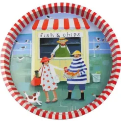 Emma Ball Mr. and Mrs. Fish Tin Tray