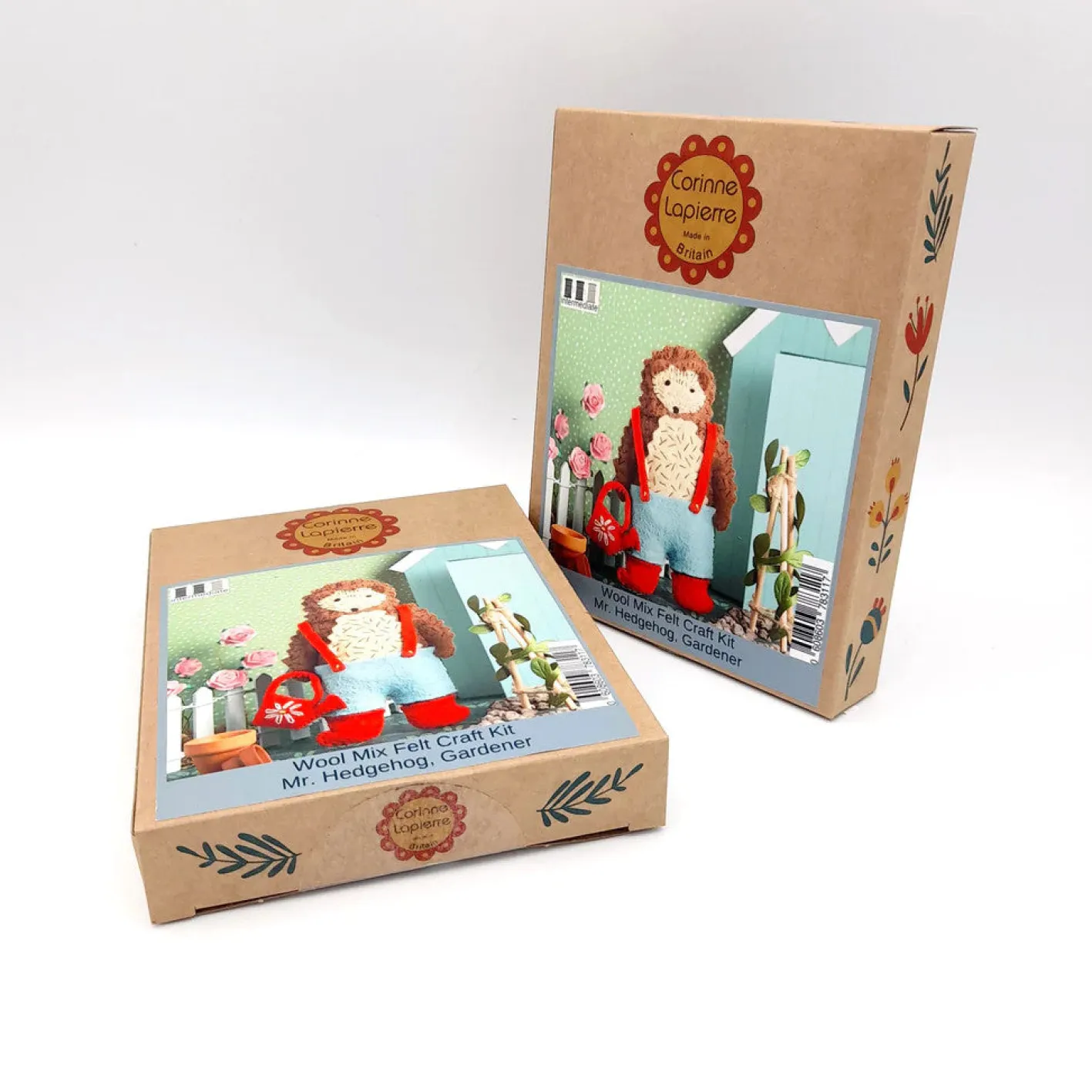 Corinne Lapierre Mr. Hedgehog Gardener Felt Craft Mini Kit