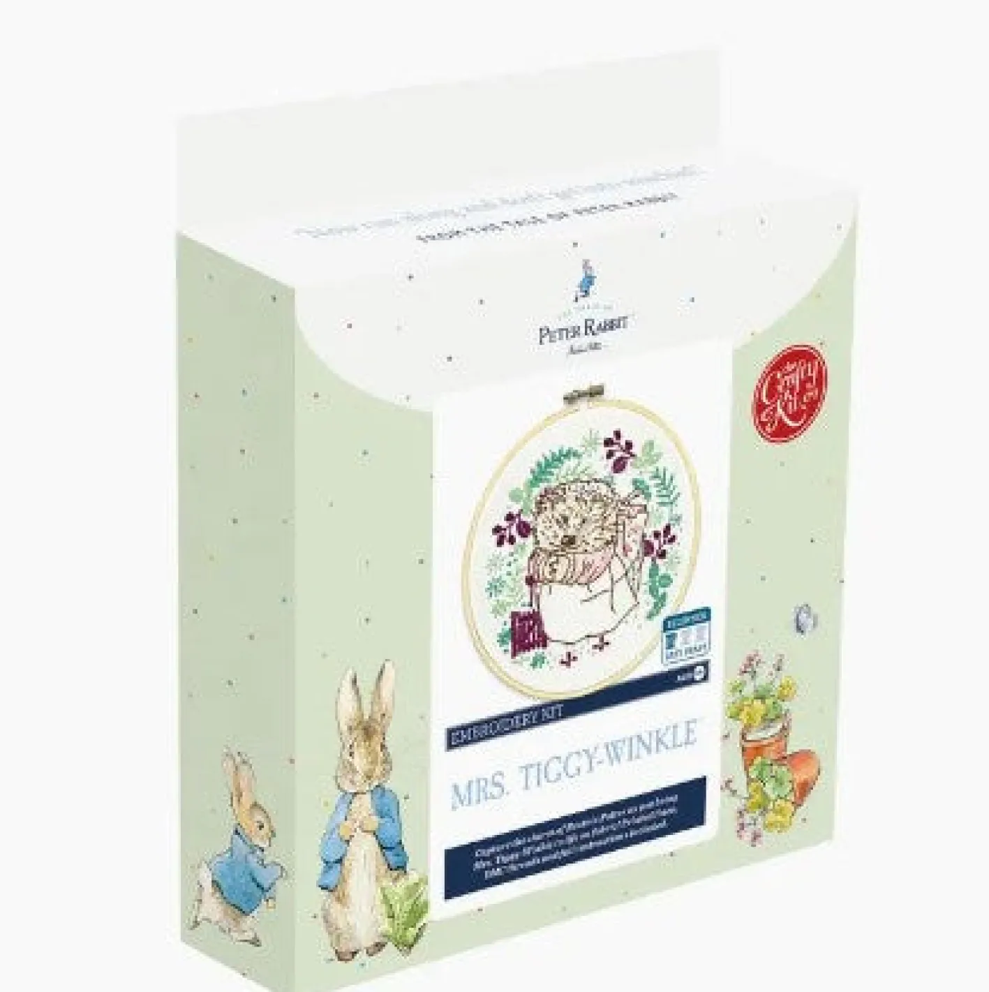The Crafty Kit Co. Mrs. Tiggy-Winkle Embroidery Kit