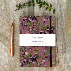Toasted Crumpet Mulberry Mauve A5 Lined Notebook