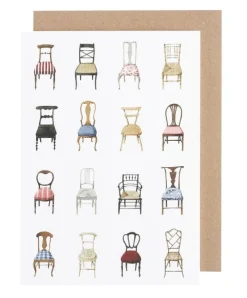 Laura Stoddart Musical Chairs Greetings Card