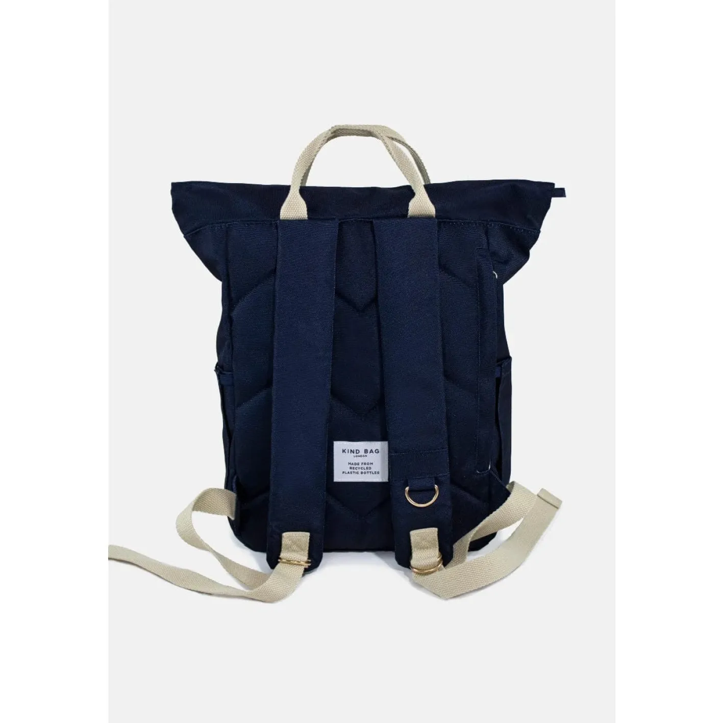 Kind Bag London Navy Hackney Medium Backpack