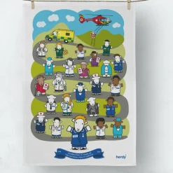The Herdy Company NHS 75th Anniversary Cotton Tea Towel