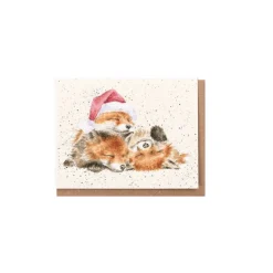 Wrendale Designs 'Night Before Christmas' Foxes Gift Enclosure Card