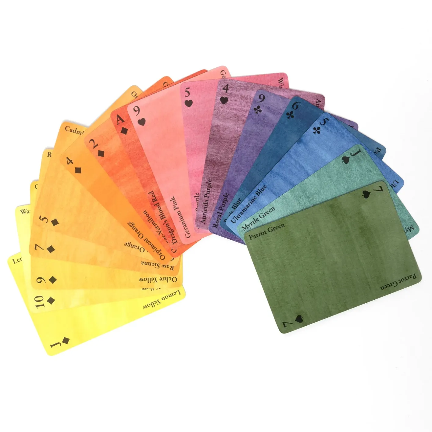 Roomytown Nomenclature of Colors Playing Cards