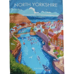Town Towels North Yorkshire - Staithes Tea Towel